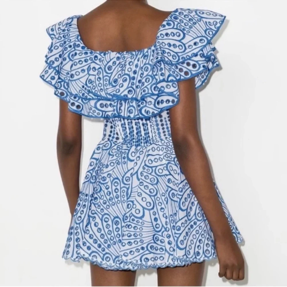 CHARO RUIZ IBIZA Dalia Ruffled Mini Dress - Picture 2 of 9